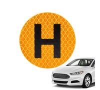 Generisch Magnetic Car Stickers, Spanish Magnet Bumper Decals with H Sign, Windscreen Sticker for Fridge, Motorcycle, Travel, Door, Business