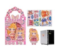 Generisch Magnetic Dressing Dolls, Combinable Outfits for Imaginative Play - Magnetic Dressing Doll for Girls Toys | For Collectors, Students, Fashion Lovers, Preschool Children, Home