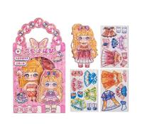 Generisch Magnetic Dressing Dolls - Combinable Outfits for Imaginative Play | Magnetic Dressing Doll for Girls Toys - For Collectors, Students, Fashion Lovers, Preschool Children, Home