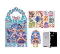 Generisch Magnetic Dressing Dolls, Imaginative Collector's Object, Strong Magnetic Dressing Doll as a Toy, for Collectors, Students, Fashion Lovers, Preschool Children, Home