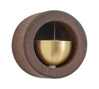 Generisch Magnetic , Extensive Application, Wooden Bell for Door Opening, Metal, Beech/Walnut Rustic Home Decor with Pleasant Sound, for House, Cafe, Room, Studios, 5 cm/1.97 inches