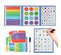 Generisch Magnetic Fractions Stones - Mathematics Learning and Teaching Aid - Educational Learning Aid | For Home, School, Travel, Classroom, Girls, Homeschooling