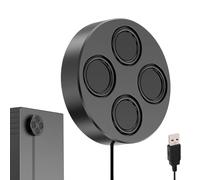 Generisch Magnetic Speaker, Stereo Player with Deep Bass, Magnetic Computer Speaker for Laptop, for Tablet, Home, Party, Workplace, Classroom, Playroom, TV