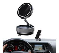 Generisch Magnetic Vacuum Holder Rotating Phone Holder with Lock Clamp Design Powerful Suction Base Hands-Free Holder for Navigating in Mirror