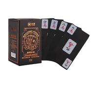 Generisch Mahjong Card Set - PVC 9.5 x 5.2 cm | Travel Play Deck | Waterproof Mahjong Cards | Interactive Board Playing Cards for Adults, Family Activities, Entertaining Entertainment