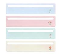 Generisch Mahjong Line Reading Aid, 4-Piece Acrylic Ruler Bright - Mahjong Reading Ruler Marker Strips for Home, Travel, Parties, Game Nights, Gaming, Learning, Practice