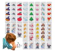 Generisch Mahjong Play Building Blocks - Portable Mahjong Set for Travel - 1 Set Stones for Family and Party Adults Children and Girls Birthday Easter Halloween Home Picnic Travel