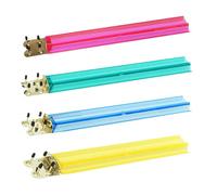 Generisch Mahjong Rack, Clear Tile Holder Set, 4-Piece Transparent 18.5 Inch Rack, Travel-Friendly Game Play Accessory, Game Table for Beginners and Experienced Players