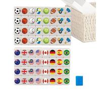 Generisch Mahjong Tile Game, Decorative Resin Playset, Smooth with Clear Engraving Details, Complete Playset Accessories, Modern Style Playset, Table Games for Social Entertainment