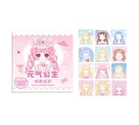 Generisch Makeup Change Sticker Book, Makeup Show Sticker Book, Princess Makeup Toy Collection, Reusable, Beautiful Princess Game Sticker Set for Girls, Children, Children