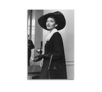 Generisch Maria Callas Vintage Poster of Celebrities Canvas Room Beautiful Wall Art Prints Home Modern Decorations 16 x 24 Inches (40 x 60 cm)