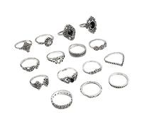 Generisch Marigold Tea Bag for Women for Classic Stackable Finger Rings Alloy Resin Rhinestone Rings Accessories Rings, one size, Metal, No Gemstone