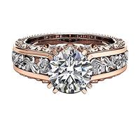 Generisch Marigolds Milking Grease Rose Separation Jewellery Plated Gold Ring Alloy Rings Ring Binder 4 Rings, 8, Copper, No Gemstone