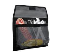 Generisch Maritime boat storage bag, self-adhesive portable bag, 34.8 x 24.9 x 3.0 cm, boat tool bag with fastener, for bait, floats, tools and outdoor water transport, black, Siehe Beschreibung, See