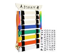 Generisch Martial Arts Belt Presentation Stand, Martial Arts Belt Presentation Holder with Hanger and Stickers, Storage Stand without Assembly for Beginners and Advanced Users