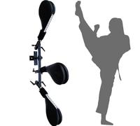 Generisch Martial Arts Trainer Wall Mounted Freestanding Kung Fu Blocking Practice Tool for Boxing Kicking Adjustable Height for Taekwondo Home Exercises