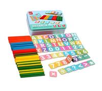 Generisch Maths Toy, Made of Wood for Fun and Educational Learning - Calculator Sticks Maths Learning Aid - for Children for Use in Preschool Nursery and Home School for Educational Purposes and