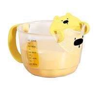 Generisch Measuring Cups for Baking - 7.67 x 5.7 Inch PP Cups Set, Rice Container with White Handles, Harmless Multifunctional Kitchen Tool for Dry , Liquids, Capture the Erfo