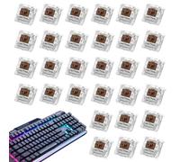 Generisch Mechanical Keyboard Switches - 30 Pieces Socket Key | Black, Blue, Red 3pin | Compatible with MX | Thin Pen Set for Mechanical Keyboards