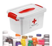 Generisch Medicine Box - Small Medicine Box | Portable Medicine Storage Container for Travel, Double Layer Household for Hiking, Kit for Home with High Capacity