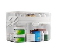 Generisch Medicine , Medicine Box, Home Lock Box for Medicines, 3-Tier Medicine Container with Lid for Travel, Dorm, School, Classroom