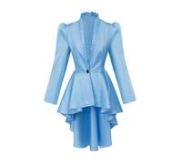 Generisch Medieval Cat Tarot Cards Women's Jacket Medieval Retro Gothic Tailcoat Long Sleeve Tailcoat Shirt Kids Body Superhero Costumes Halloween Cosplay Costumes (BU2, XL)