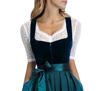 Generisch Medieval History Literature Elegant Beer Festival Costume Top for Women Lace Traditional German Dirndl Blouse Cosplay Outfit Tsumugi Shirogane Cosplay Costume, White, L