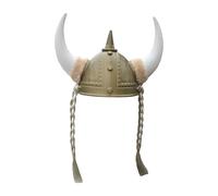 Generisch Medieval Viking Helmet with Horns Berserker Soldier Helmet Toy Barbarian Warrior Hat for Carnival Costume Party Viking Cosplay Headwear Accessories for Fancy Dress Costumes