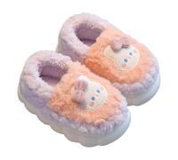 Generisch Memory Foam Closed Slippers Children's Winter Plush Cotton Slippers Soft Comfortable Slippers Delightful Cartoon Hat Shoes Lined Warm Felt Slippers, Wr2, 36 EU