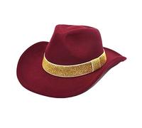 Generisch Men and Women Wholesale Wool Hats for Women Design Hat with Brim and Size Adjuster Hat Cowboy Clothing Men, RD2, M