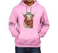 Generisch Men's Autumn and Winter Hoodie Scarf Cow Print Hoodie Shoulder Down Long Sleeve Sweatshirt Top Hoodie Dark Blue Men, red, M