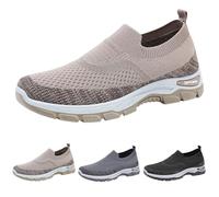 Generisch Men's Casual Shoes Sporty Jogging Shoes 44 Diabetic Sports Shoes Slip On Trainers Non-Slip Orthopaedic Shoes Trainers Autumn Winter Men's Shoes Outdoor Slip-On Shoes, gray, 10 UK