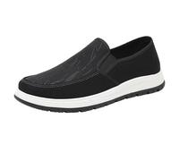 Generisch Men's Casual Shoes Spring and Breathable Single Shoes Versatile Comfortable Soft Sole Lightweight Dad Shoes Outdoor Leisure Shoes Men's Shoes Size 50, black, 10 UK