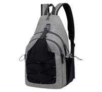 Generisch Men's Chest Bag, Small Traveling Backpack, Adorable Workout Chest Bags, Sling Stylish for Hiking, Running, Climbing, Camping, Sports, Women, 10.24 x 6.3 x 17.32 Inches, gray, Siehe
