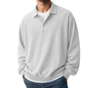 Generisch Men's Classic Long Sleeve Shirt. Elegant, Plain Design for All Occasions. Button Down for Comfort and Style. Ideal for Business or Casual Wear, White, 4XL