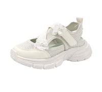 Generisch Men's Closed Toe Sandals Mesh Appliques Adjustable Strap Breathable Lightweight Summer Shoes for /, beige, 10 UK Child