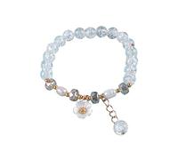 Generisch Men's Couple Bangle for Coloured Rings and Fresh Multicoloured to Send Gifts to Girlfriends and Friends Rhodonite Message Bracelet Rings, one size, Glass