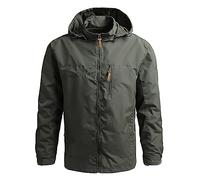 Generisch Men's Denim Shirt, Outdoor Thin Jacket, Top, Blouse, Coat, Spring, Army Green, 4XL