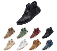 Generisch Men's Espadrilles for Men Canvas Shoes Lightweight Comfortable Non-Slip Sole Casual Shoes Lace-Up Shoes Flat Shoes Walking Trainers Leisure Trainers Autumn Winter Sports Shoes, black, 4 UK