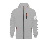 Generisch Men's Hooded Sweatshirt with Zip, Casual, Loose Fit, Pullover Sweatshirt for Winter, Comfortable Streetwear, Fleece Lined Jacket with Blankets, Hoodie Black, GY2, XXL