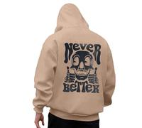 Generisch Men's Hoodie 3D Funny Winter Oversized Y2K Hoodie Pullover Casual Hoodie with Back Print Skull Classic Sweatshirt Cuddly Hoodie Warm Long Sleeve Tops, #152, XXL