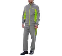 Generisch Men's Jogging Suit with Full Zip Tracksuit Stand-Up Collar Windbreaker College Jacket and Work Trousers Tracksuit Football Athletic Tracksuit, GY2, M