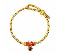 Generisch Men's Leather Bracelet Hammer for Women Red String Ankle Rope with Eight Buddha Charms Birth Year Jewellery Radio-Controlled Watch with Leather Strap (C, One Size)