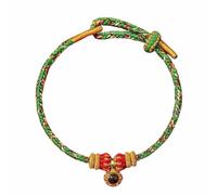Generisch Men's Leather Bracelet Hammer for Women Red String Ankle Rope with Eight Buddha Charms Birth Year Jewellery Radio-Controlled Watch with Leather Strap (F, One Size)