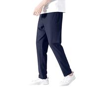Generisch Men's Long Sports Trousers, Jogging Bottoms, Wide Leg, Training Trousers, Ice Silk Sweatpants, Large Sizes, Casual Trousers, Plain Fabric Trousers, Breathable Work Trousers, Casual Basic