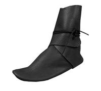 Generisch Men's Medieval Lace-Up Ankle Boots Short Casual Slip On Style Flat Heel Casual Casual Boots for Everyday Wear, black, 9 UK
