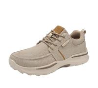 generisch Men's Moccasins, Flat Slip-On Loafers, Soft Comfort Classic Shoes, Men's Diabetic Orthopaedic Shoes, Non-Slip Orthopaedic Shoes, Breathable Slip-On Trainers, khaki, 42 EU