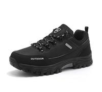 Generisch Men's oversized outdoor hiking boots with sporty design, comfortable fit for daily adventures in the, black, 9 UK