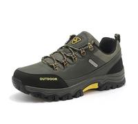 Generisch Men's oversized outdoor hiking boots with sporty design, comfortable fit for daily adventures in the, Army Green, 7 UK