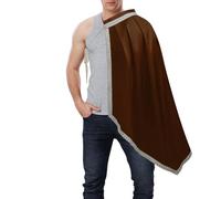 Generisch Men's Renaissance Scarf, A Knight Cape for the Shoulder, Half Shoulder Costume, Shoulder Scarf, for Carnival, Stage, Theme Party, Masquerade Ball, Home Lessons, Fancy Dress